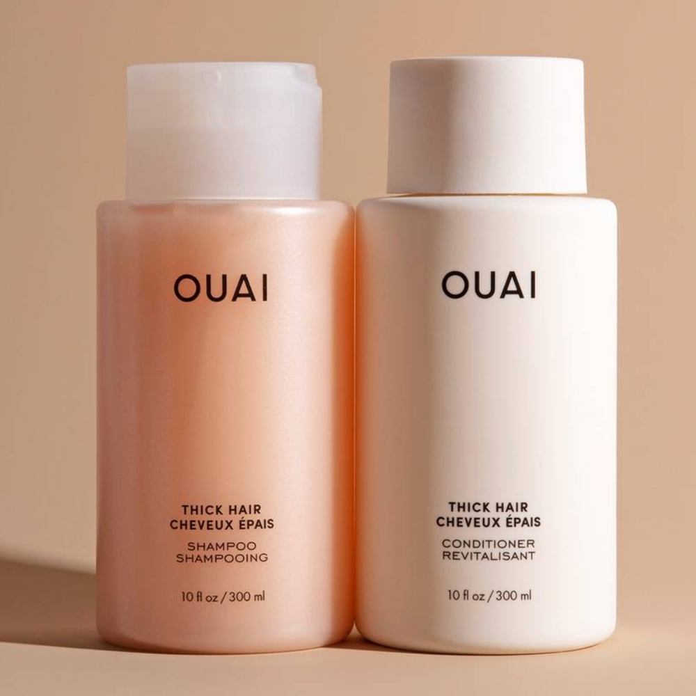 OUAI Thick Hair Shampoo and Conditioner Set 10 FL OZ